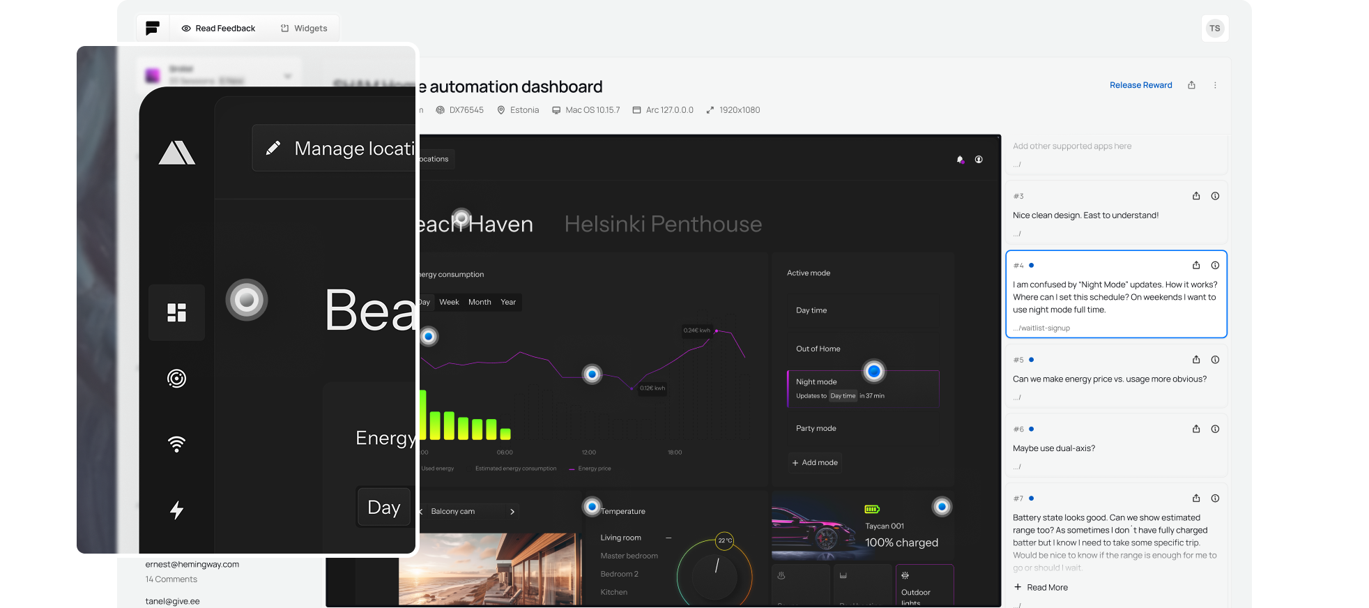 Product feedback collection for founders